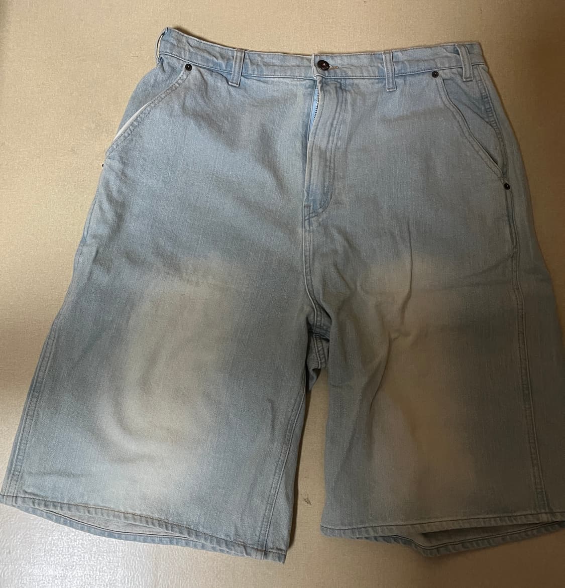 맥우드건 버나드7908 더스티워시 버뮤다 라이트인디고팬츠 상품이미지2