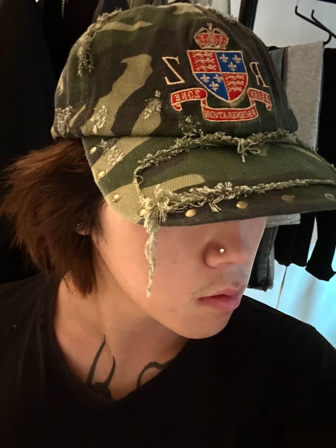 Regen Zone Stud Camouflage Cap 상품이미지5