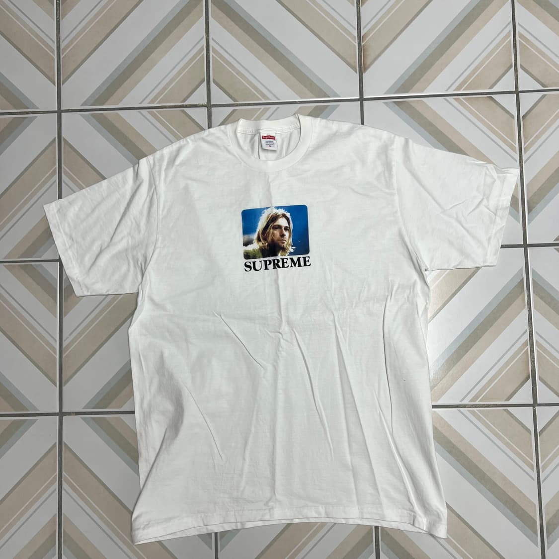 23SS 슈프림 커트 코베인 티셔츠 화이트 XL 상품이미지1