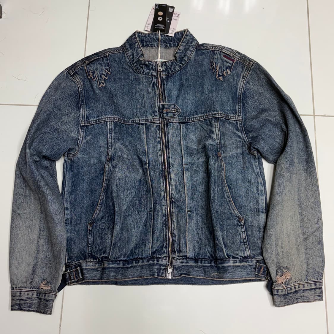 카락터 Mounted denim short jacket [00] 상품이미지1