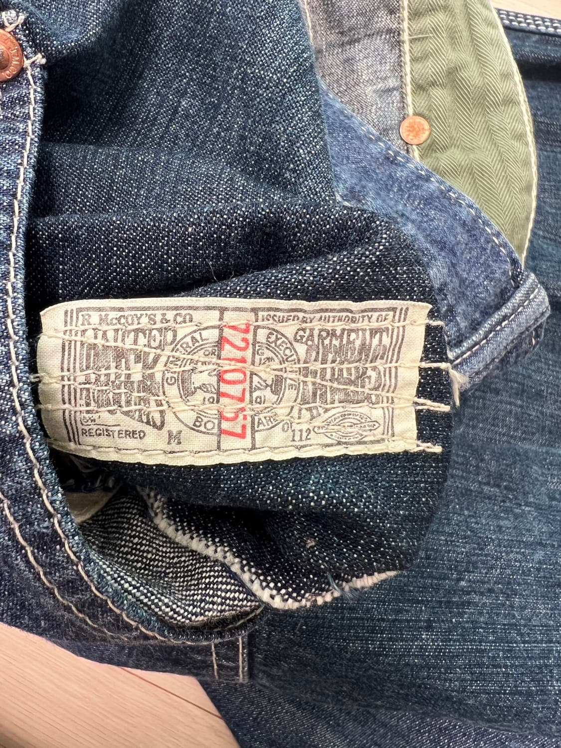 리얼맥코이 / 더블니 데님 / 32 상품이미지10