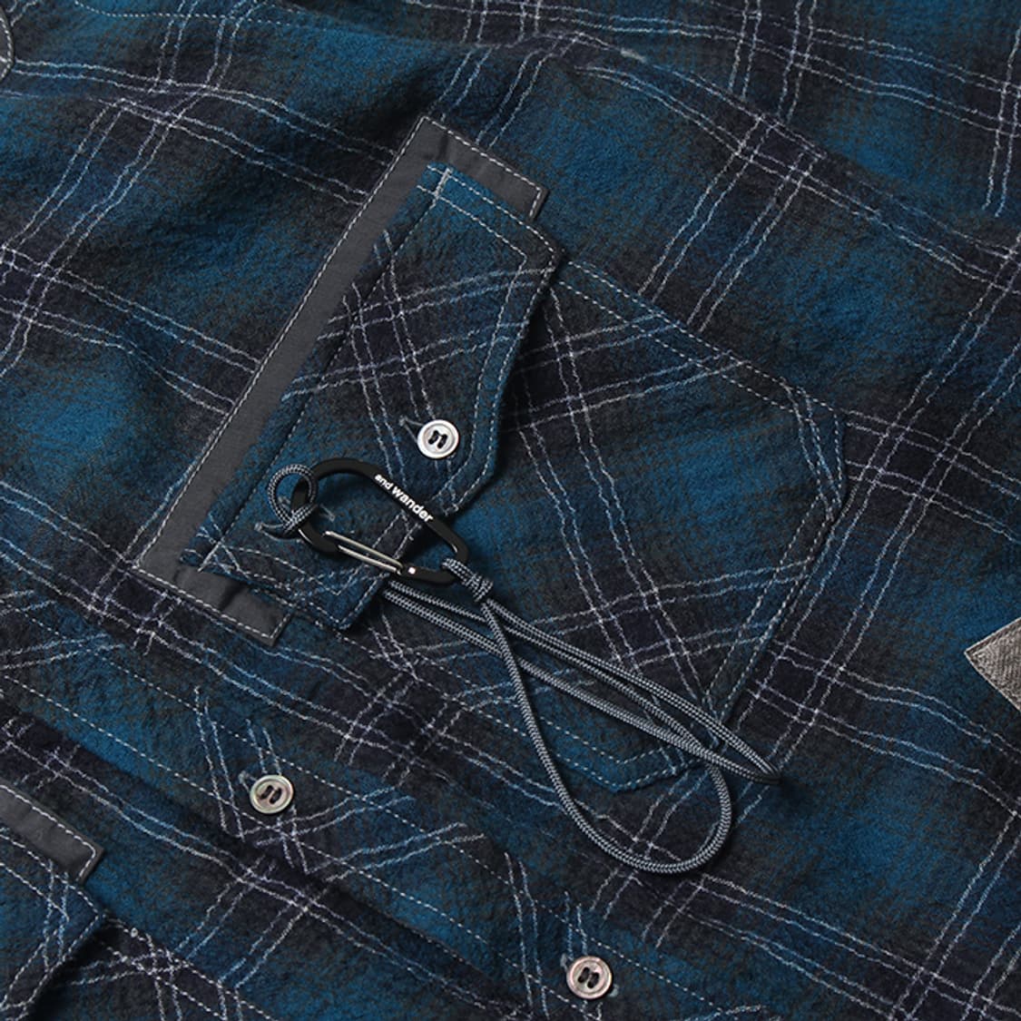  AND WANDER "Blue Check Shirts" 상품이미지5