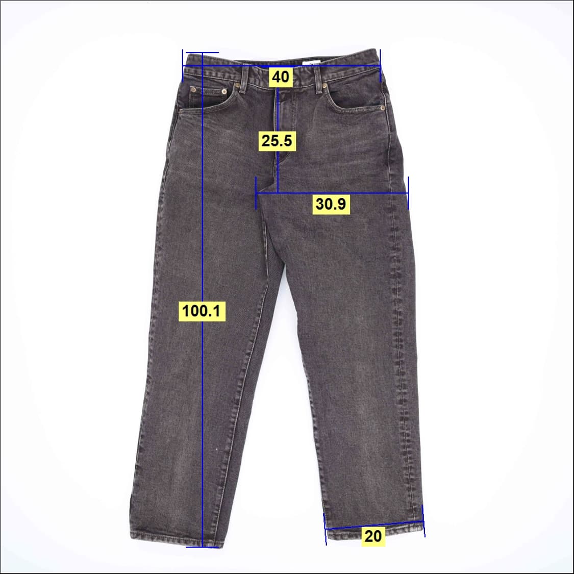 31 모드나인 흑청 데님팬츠 0224H1 상품이미지8