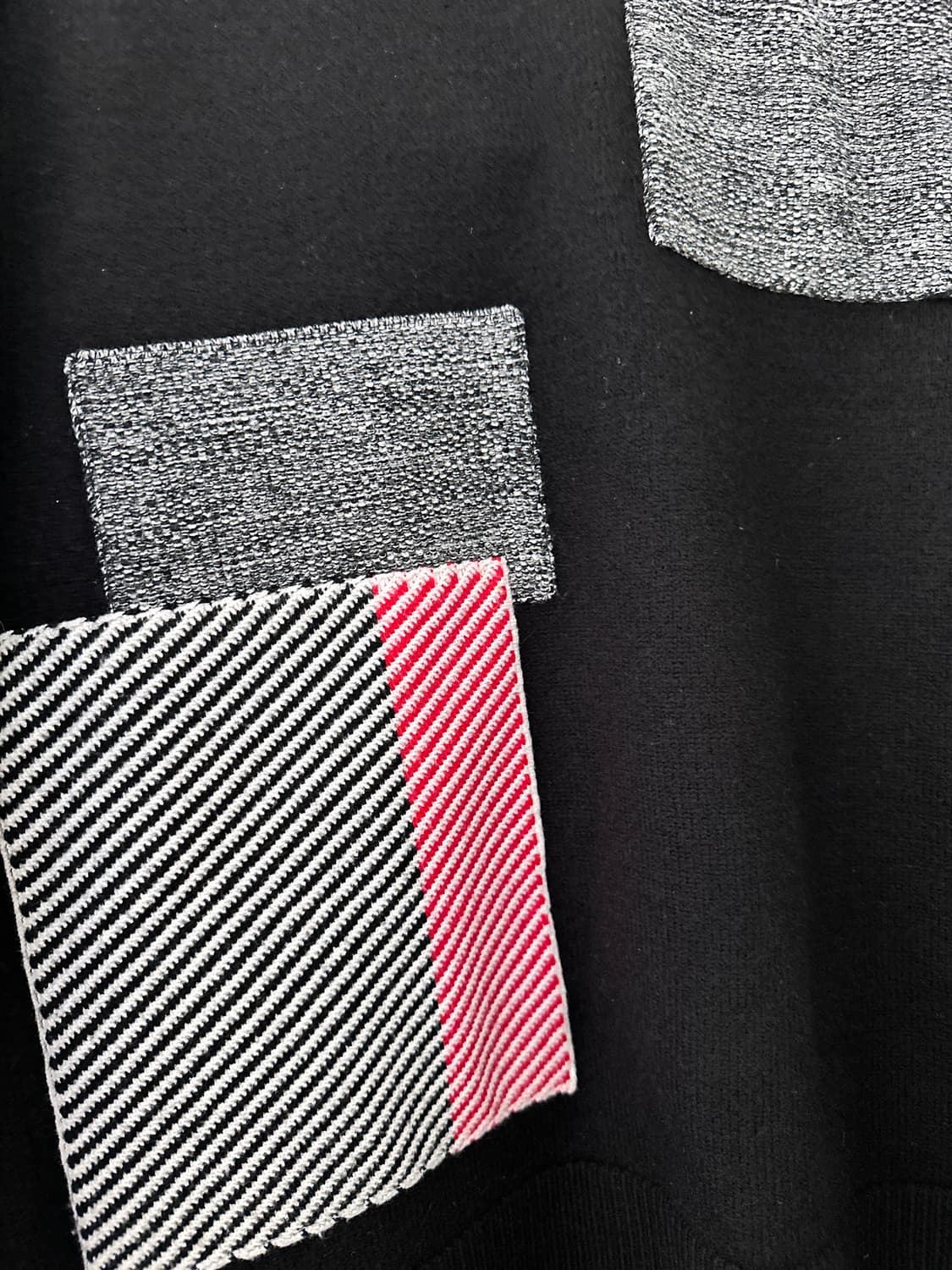 시스템 블랙 패치 울 니트(사이즈 95) 상품이미지5