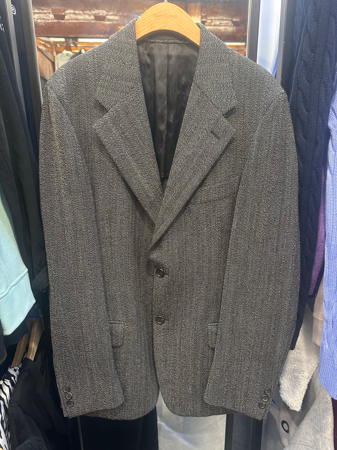 프라다 헤링본 패턴 남성 자켓 상품이미지1