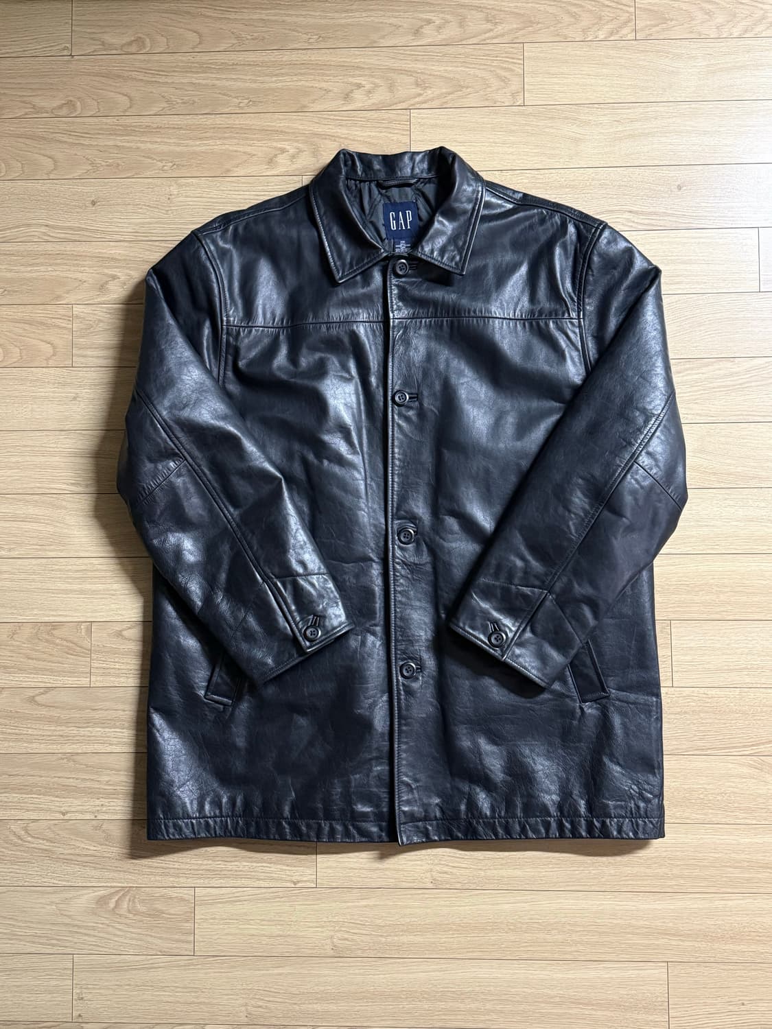 [XXL] 올드갭 레더 카코트 상품이미지1