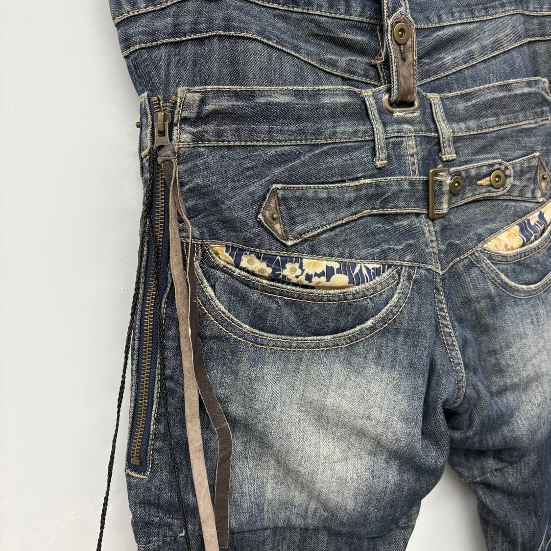 데님 워싱 새깅 청바지 남/34 상품이미지5