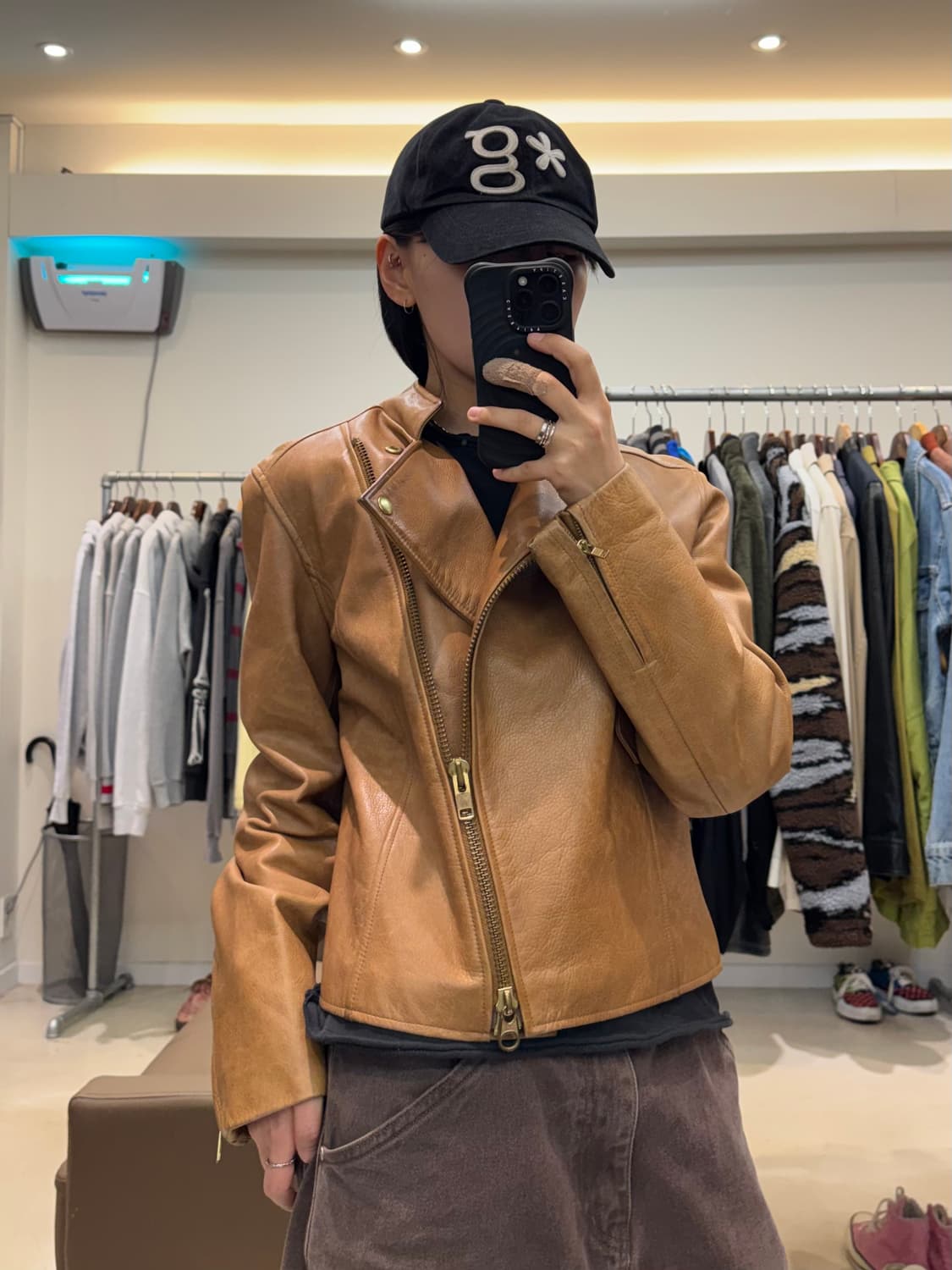 코치 언발란스 투웨이 레더 자켓 상품이미지6