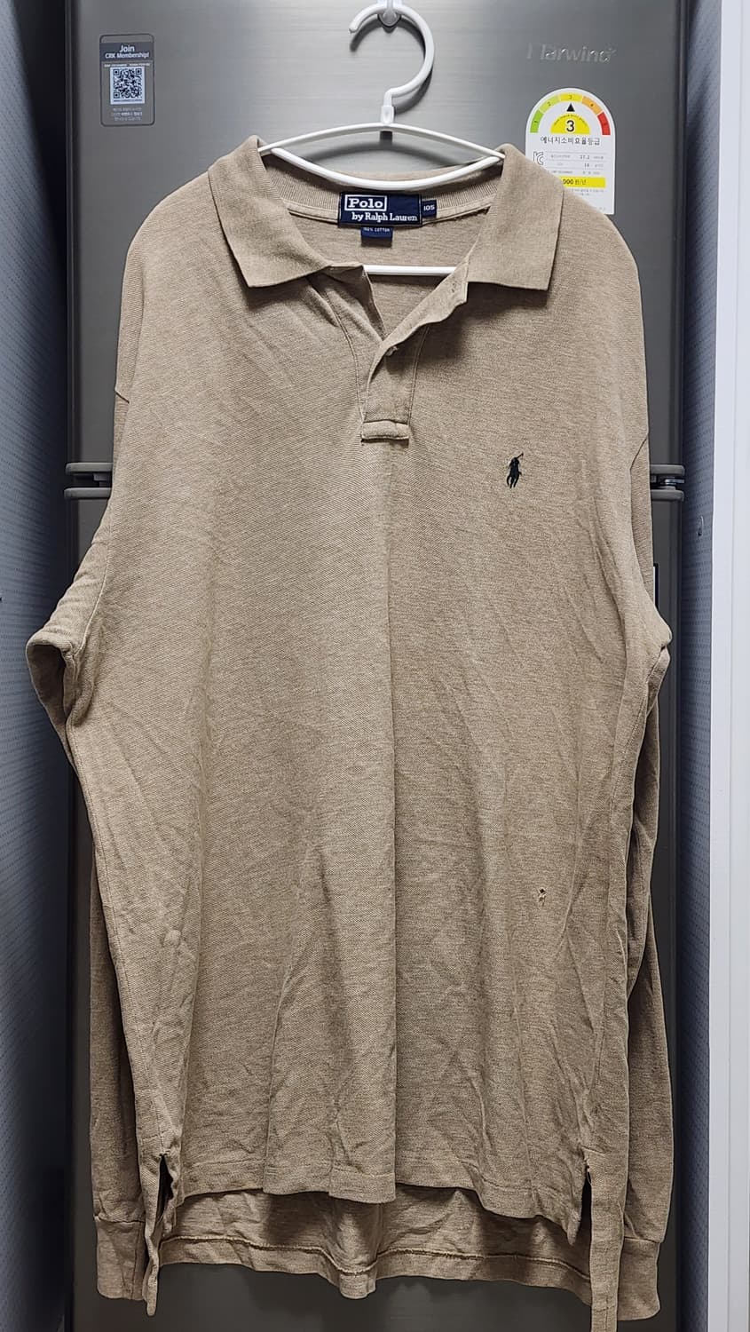 폴로 랄프로렌 베이지 긴팔 카라티 105 상품이미지1