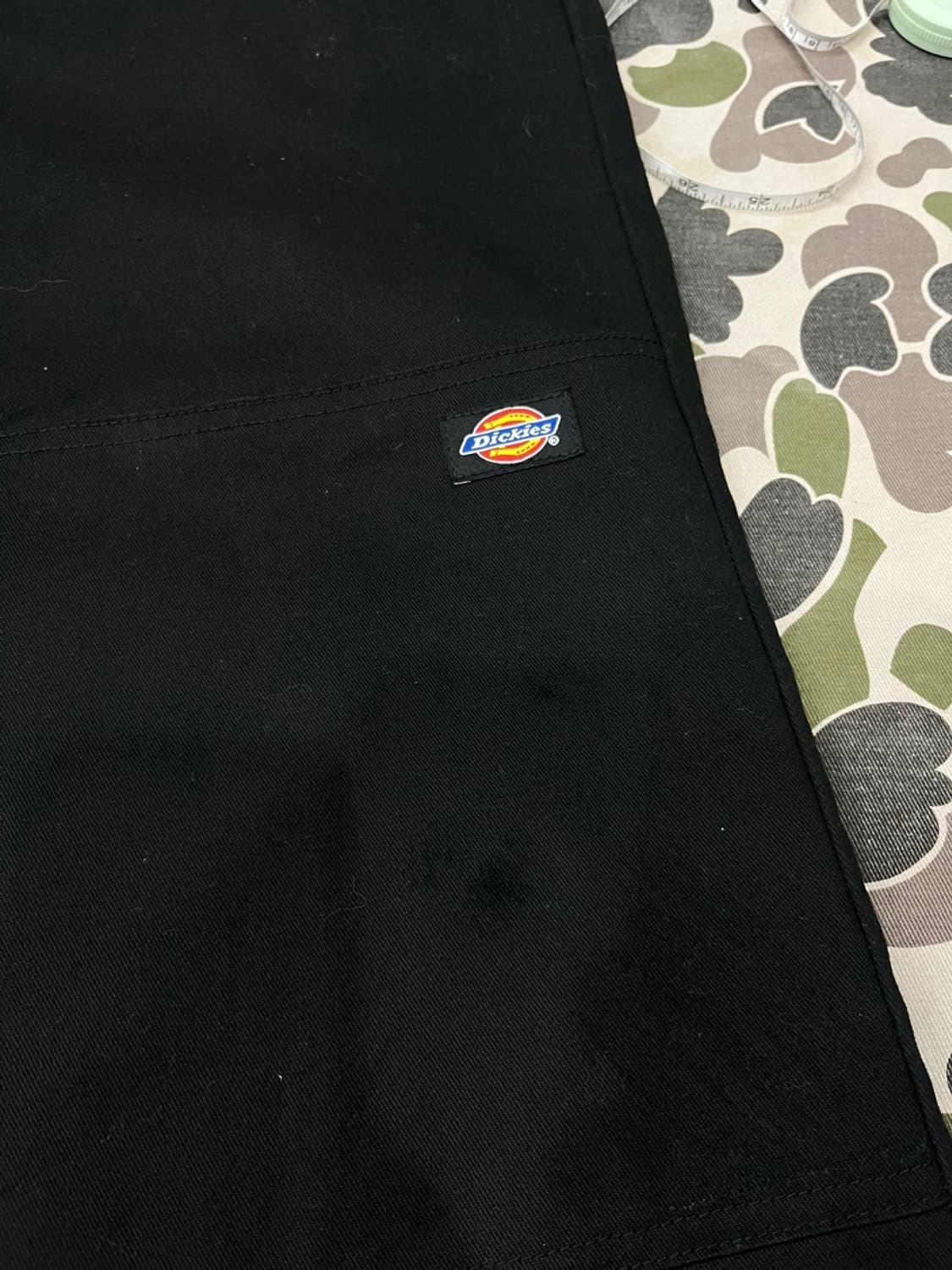 디키즈 루즈핏 더블니 워크팬츠 블랙 31 상품이미지6