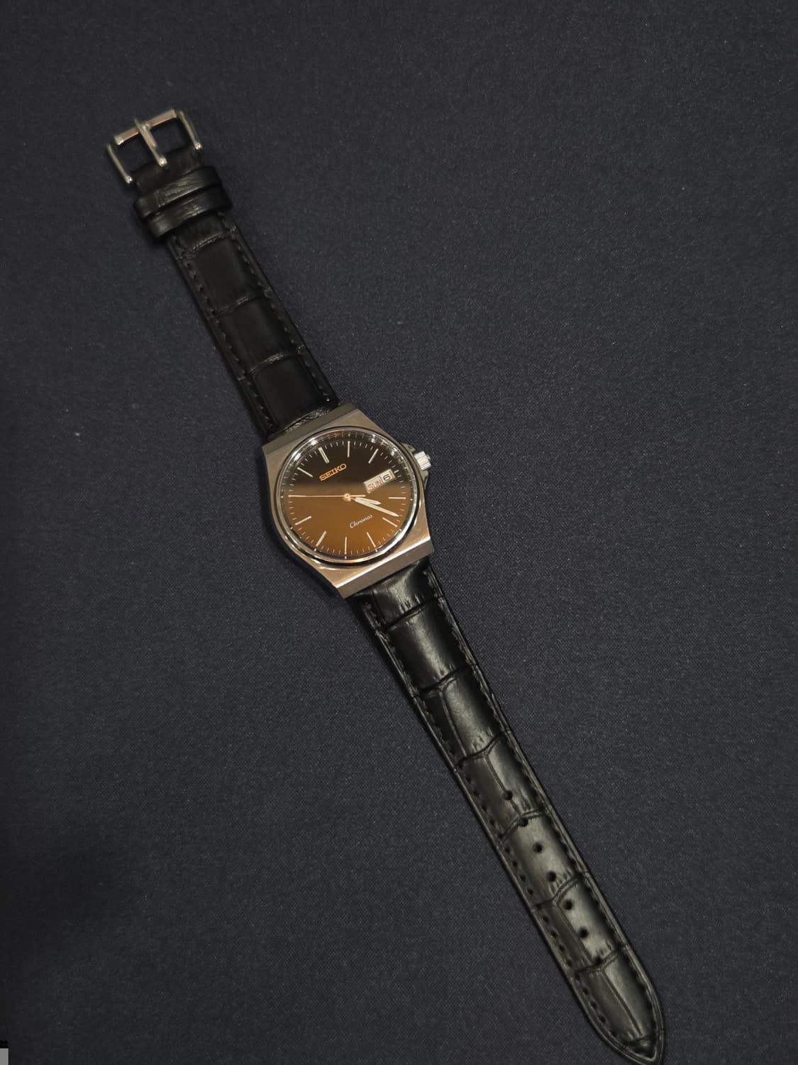 세이코 크로노스 흑판 (Seiko Chronos) 데이데이트 상품이미지3