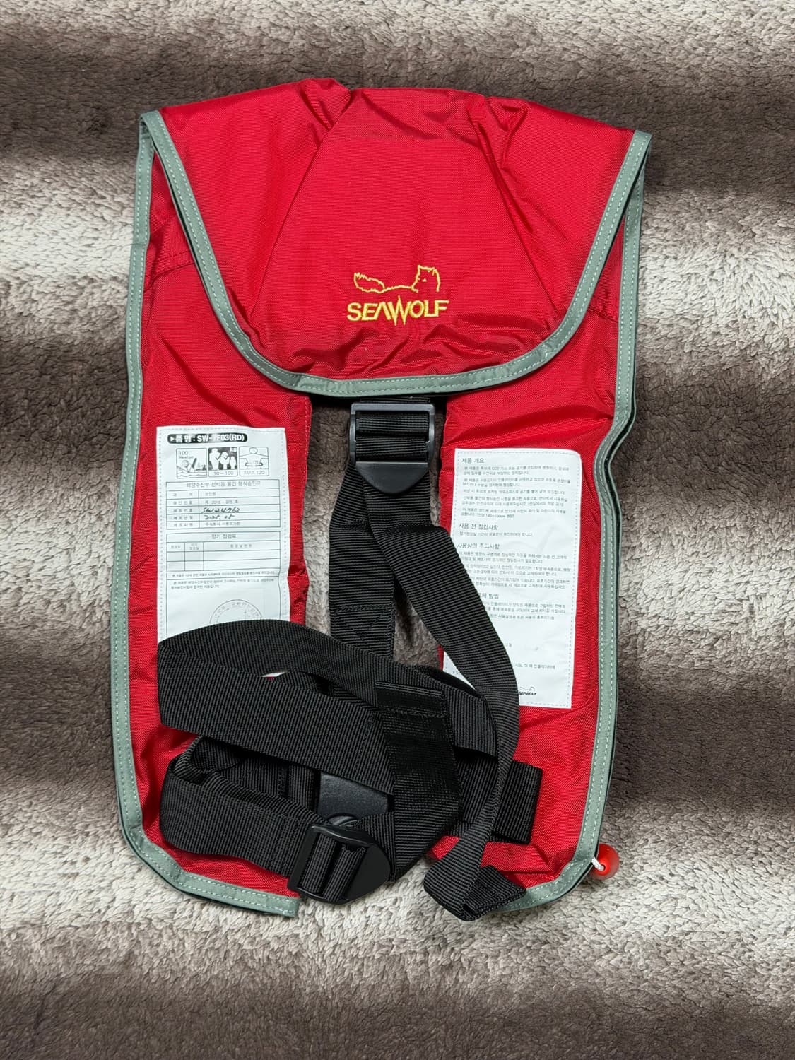 [새상품]씨울프 팽창형 구명조끼 상품이미지4