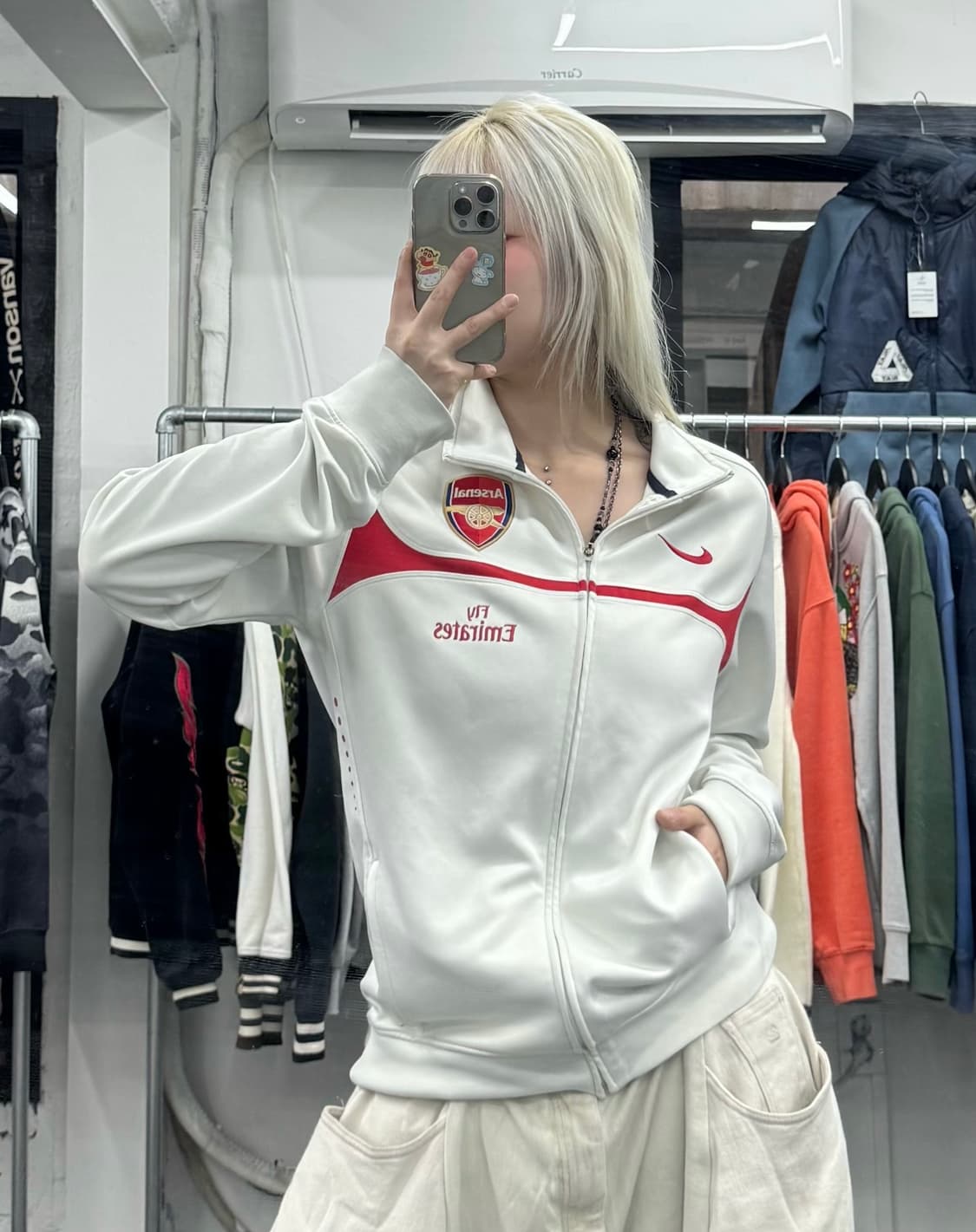 나아키 아스날 화이트 트랙탑 져지 상품이미지1