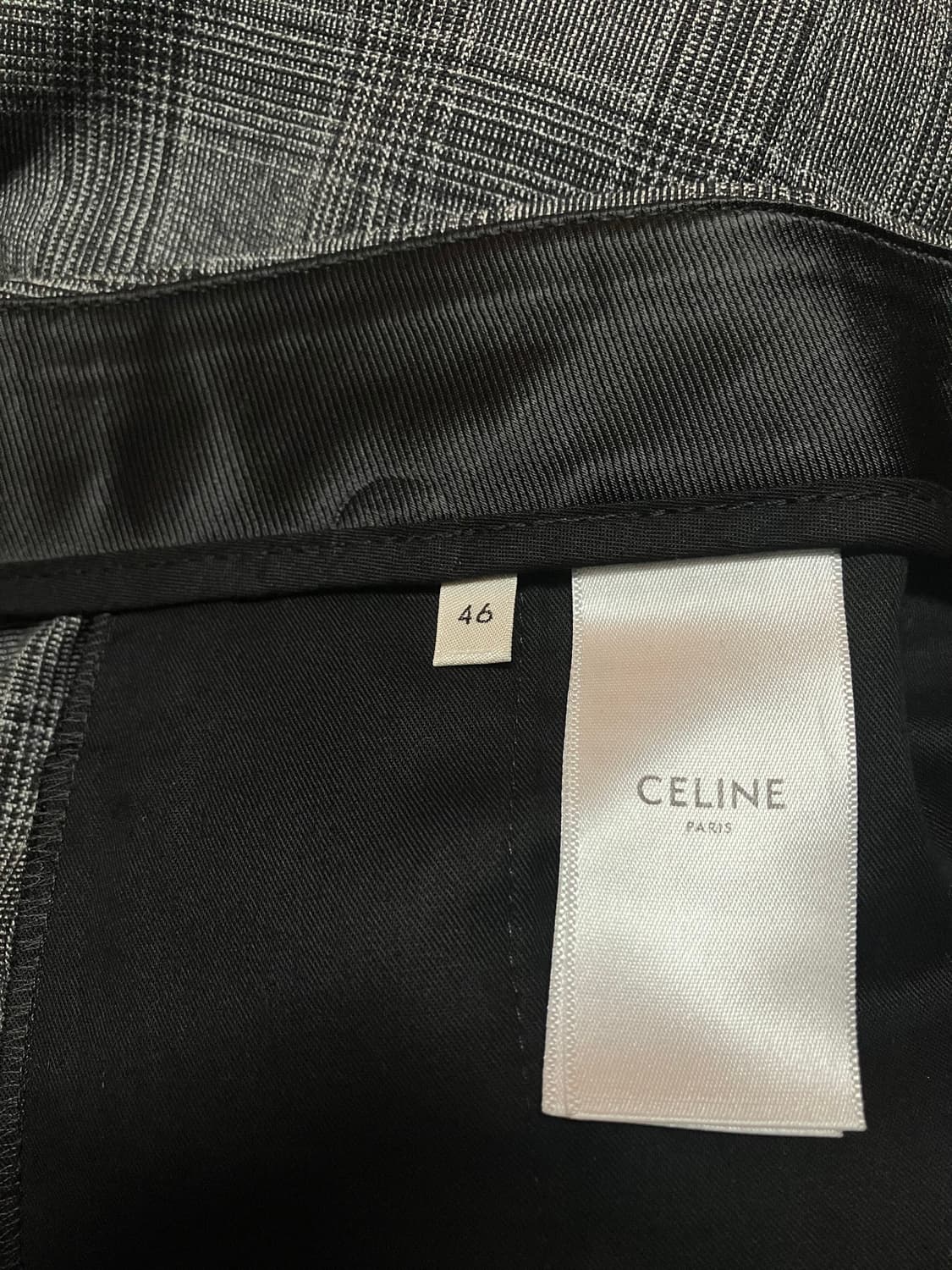 Celine 셀린 - 23Aw 글렌체크 플레어 슬랙스 상품이미지5