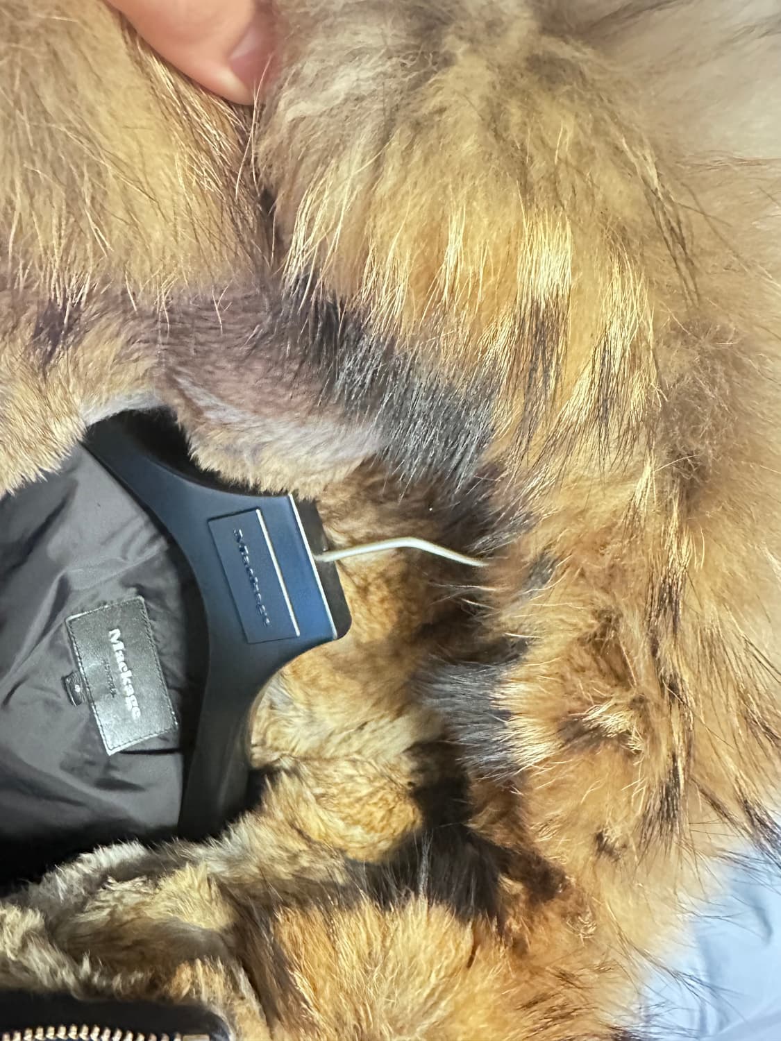 [정품] 맥케이지 딕슨 브라운 퍼 패딩 네이비 40 상품이미지3