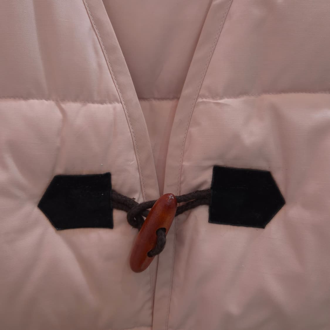 토글버튼 핑크 다운 패딩 베스트 상품이미지3