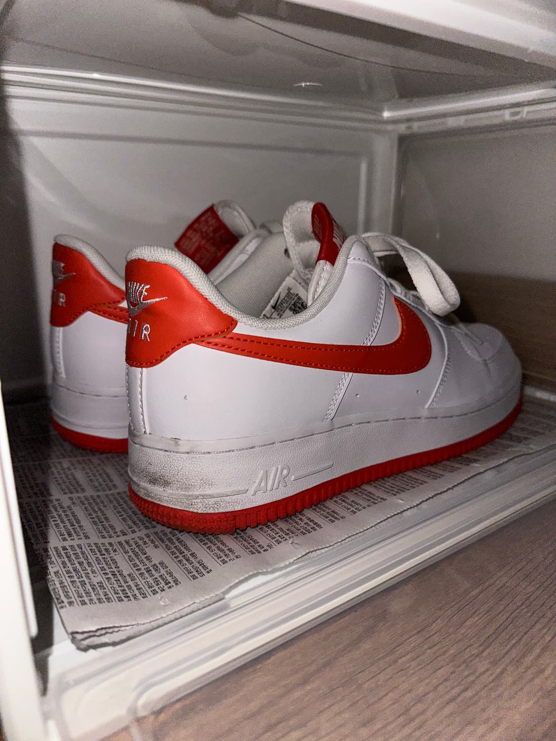 나이키 에어포스 1 화이트 팀 오렌지 상품이미지4