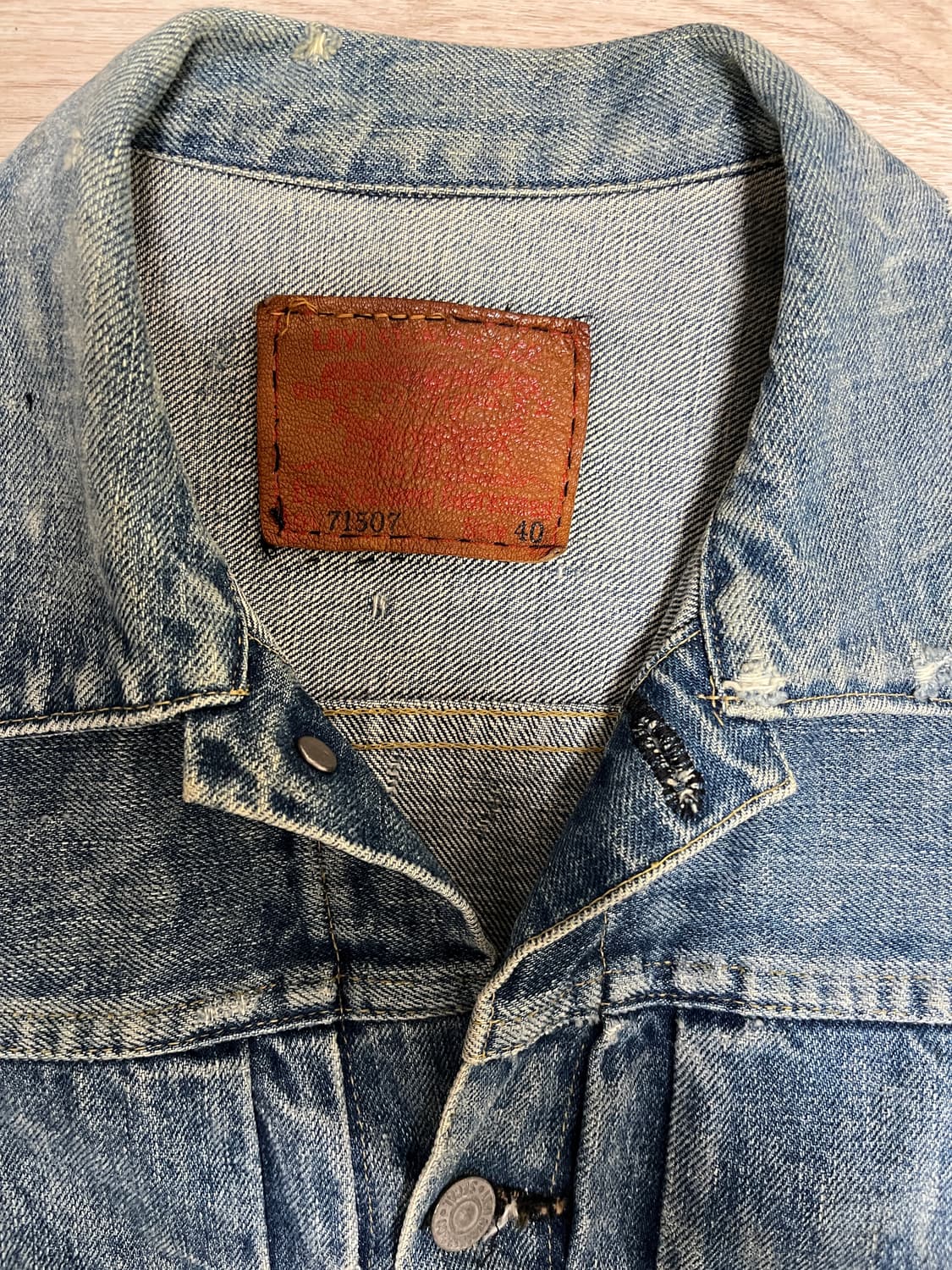 90s lvc 리바이스 타입2 데님자켓 40 상품이미지3