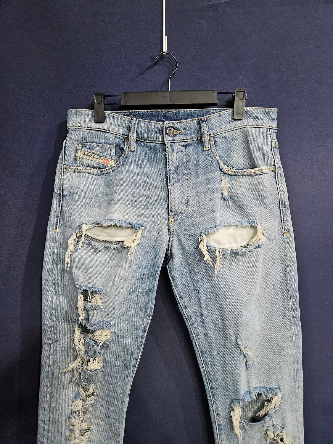 디젤 라이트블루 남성 슬림핏 허리 31 빈티지 데님팬츠  상품이미지7