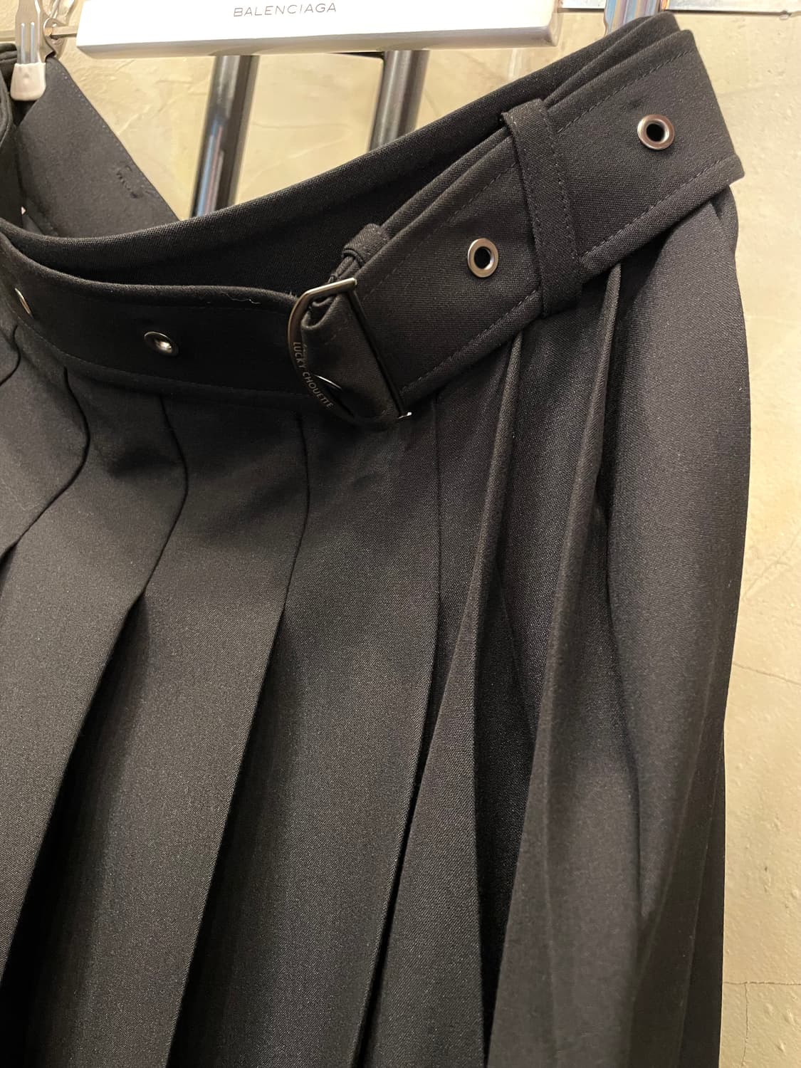 럭키슈에뜨 벨티드 플리츠 롱스커트 55~66 상품이미지7