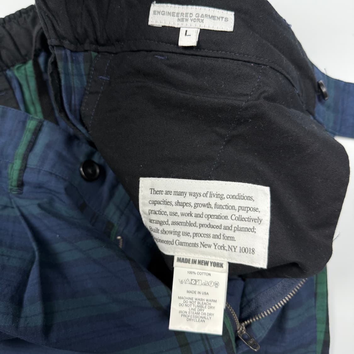 (~34) 엔지니어드가먼츠 블랙와치 이지 팬츠 상품이미지8