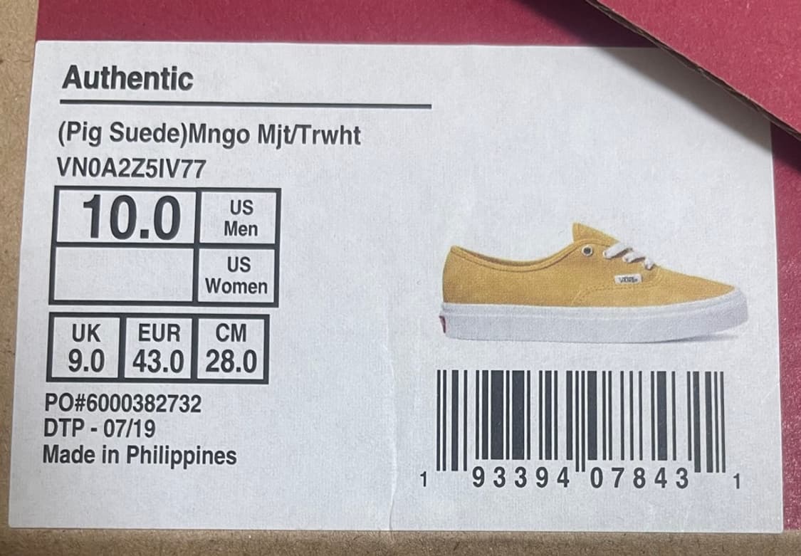 반스 어센틱 피그스웨이드 망고 모히토 상품이미지3