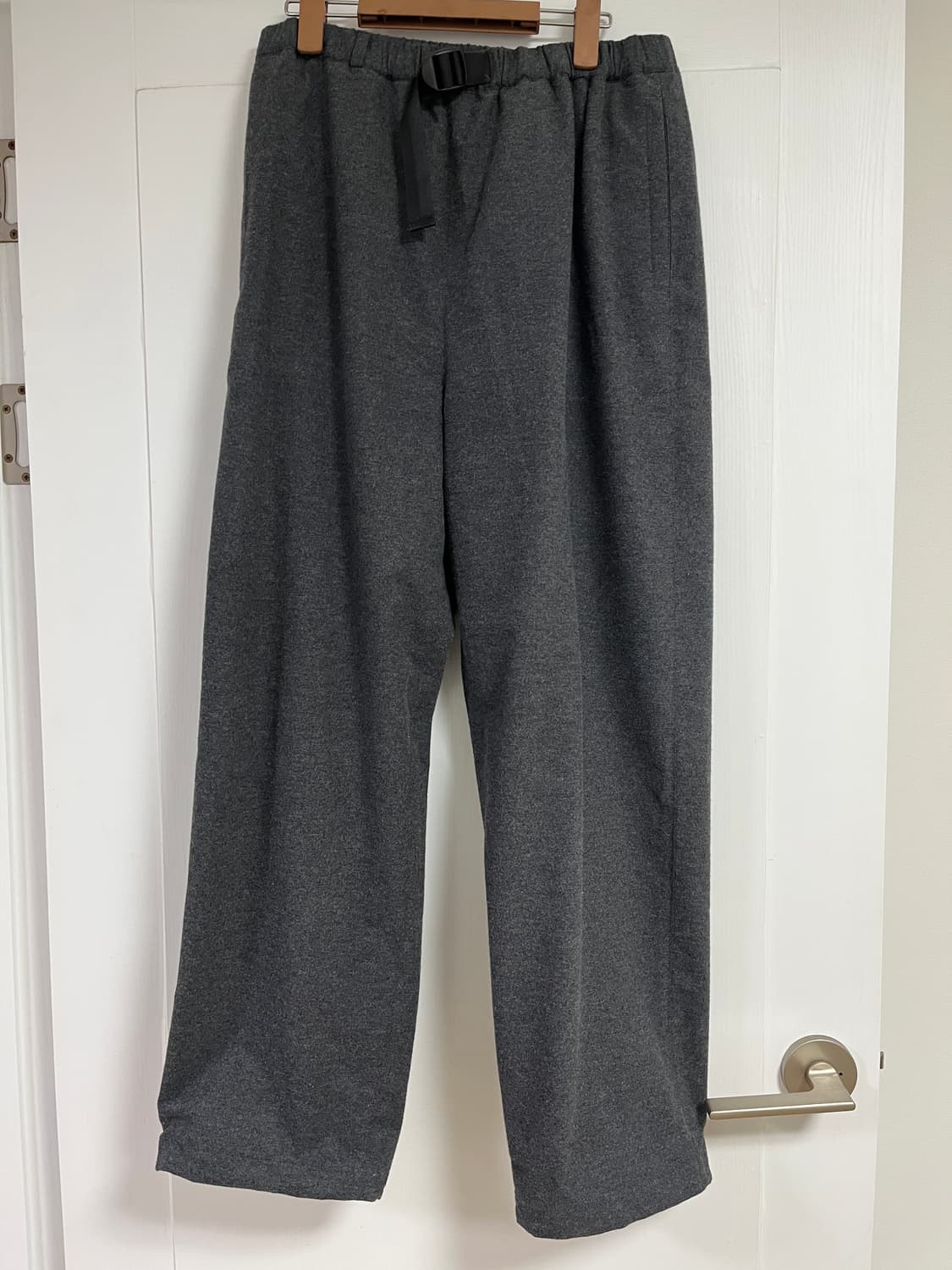 EVCON 코튼 플란넬 팬츠 챠콜 2사이즈 상품이미지3