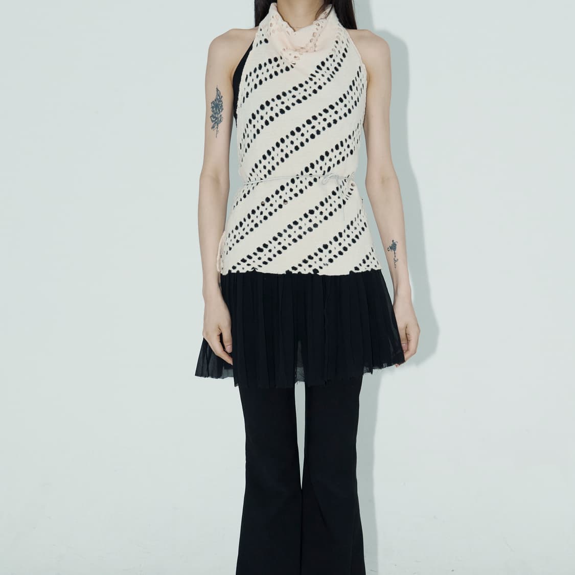 Knit halterneck top 상품이미지2