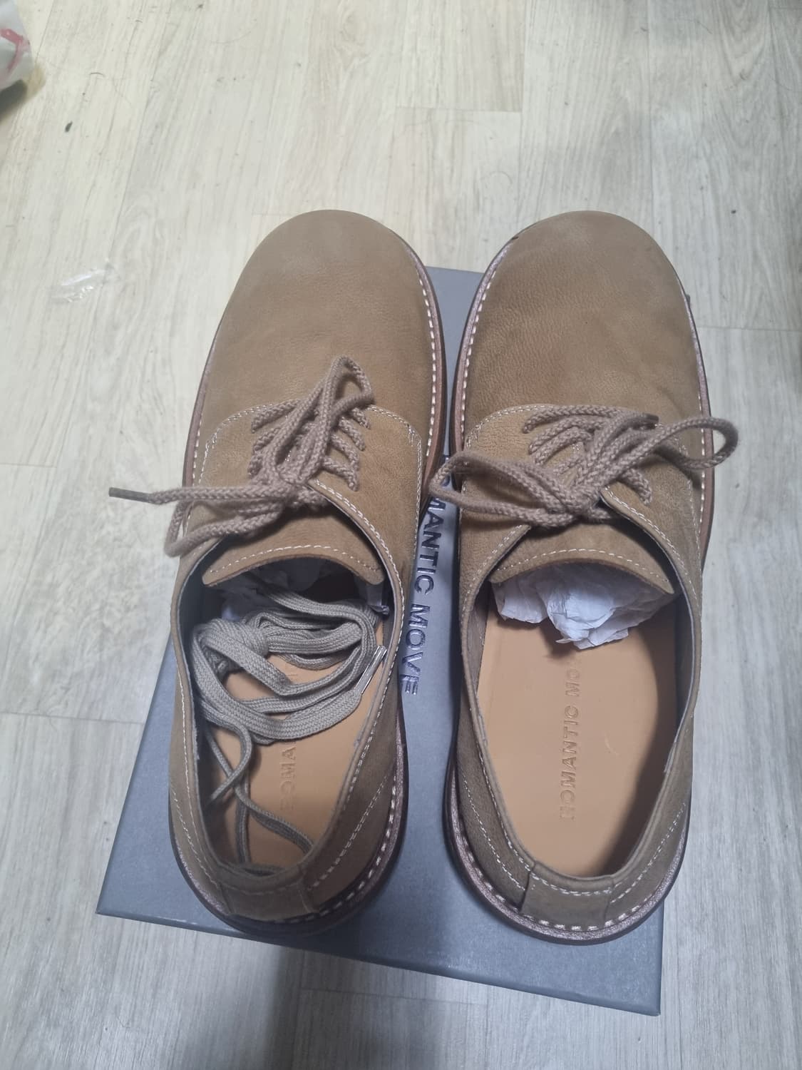 [290] 로맨틱무브 빈티지 캐주얼 더비 R25M005 카멜 상품이미지3