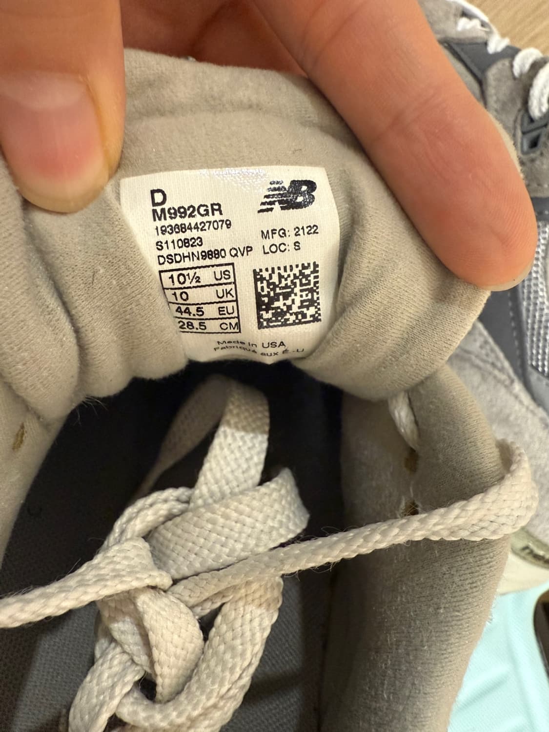 뉴발란스 992 285 판매합니다  상품이미지3