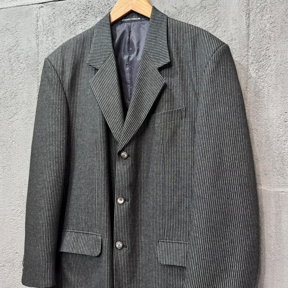 292513=YESCLUB 스트라이프 블레이저 자켓 (XL)   상품이미지2