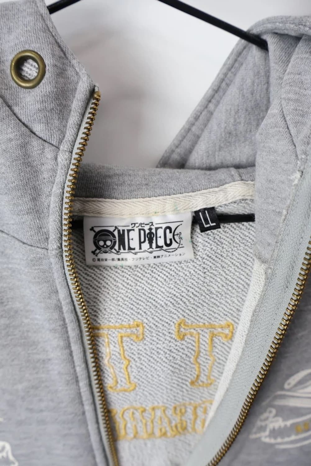 One Piece Skull Graphic Zip Hoodie 상품이미지9