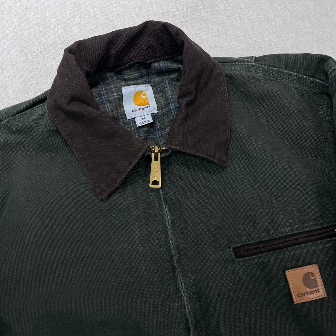 100 90s 칼하트  j97 대장급 모스그린 빈티지 워크자켓 상품이미지2