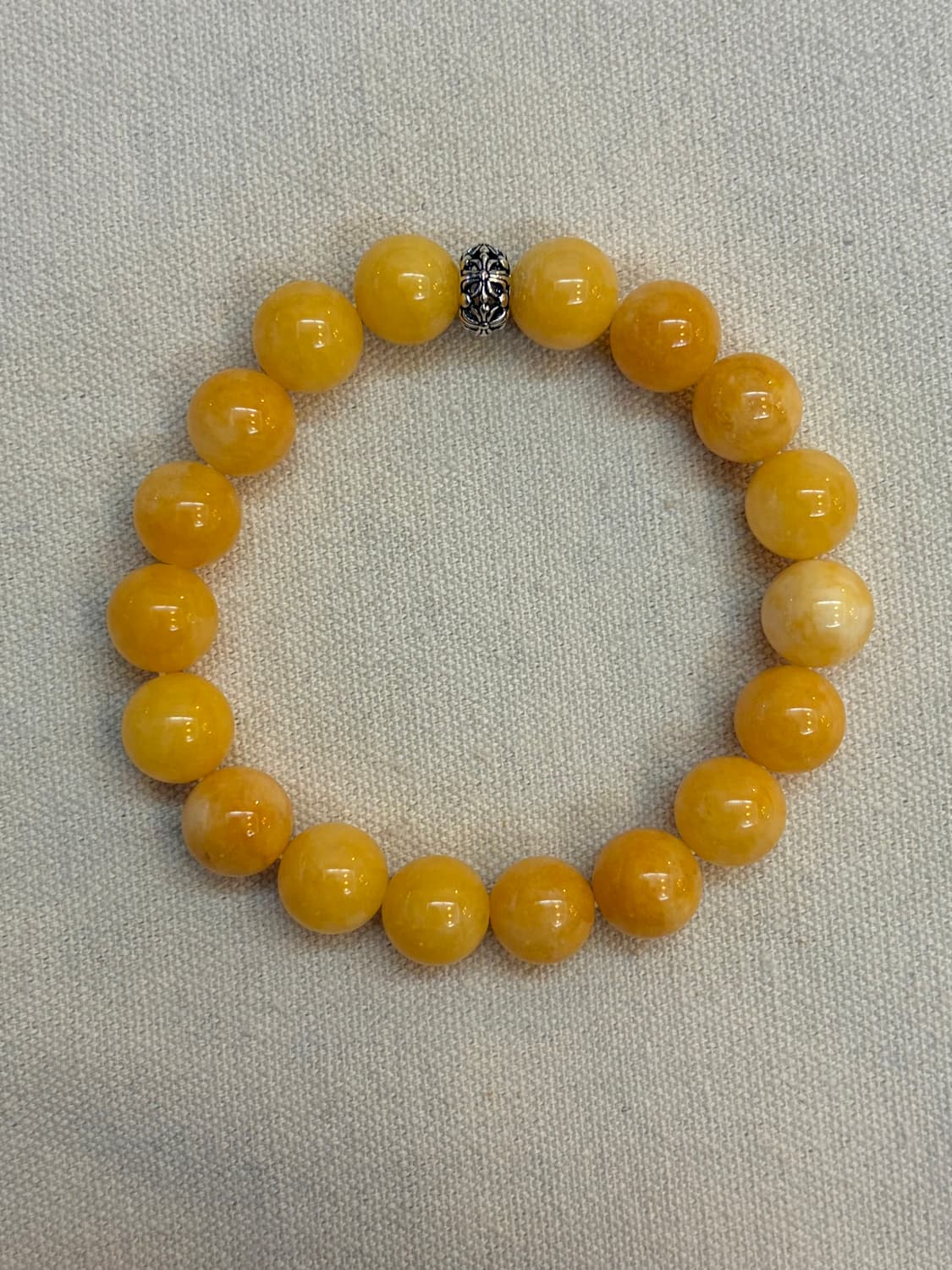 옐로우 제이드 비즈 팔찌 상품이미지3