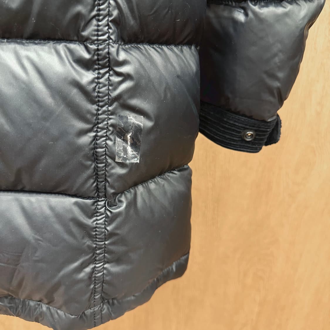 꼼데가르송 준야 와타나베 맨 듀베티카 구스 다운 패딩 코듀로이 카라 블랙 상품이미지10