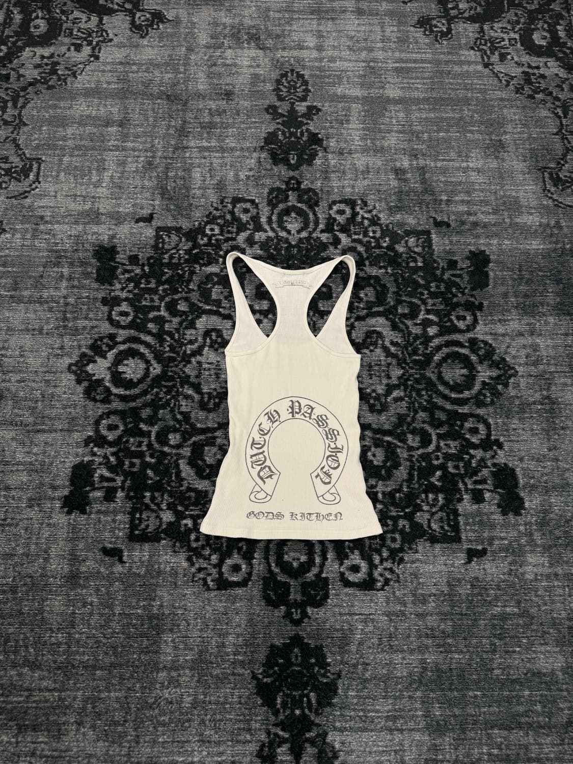 Moussy cross lettering ribbed sleeveless 상품이미지5