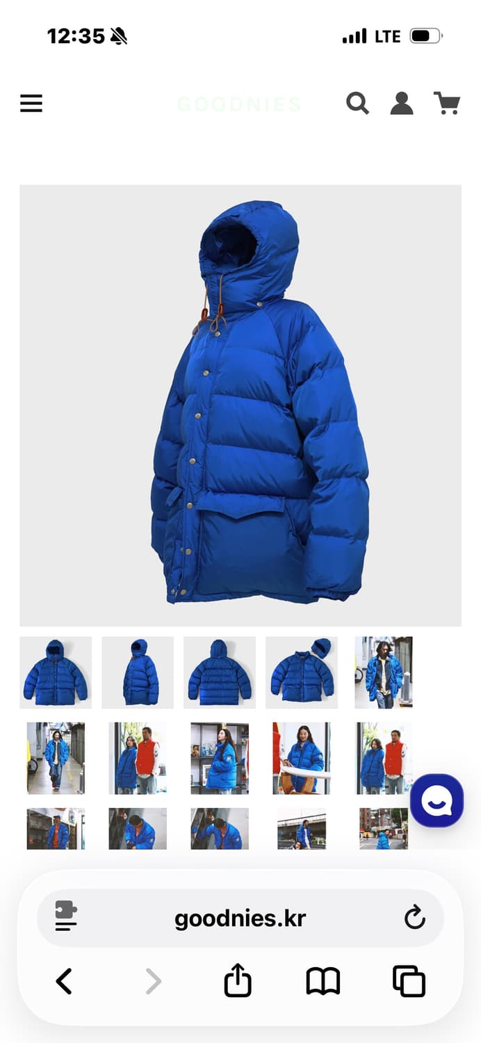 굿니스 빈티지 다운 파카 상품이미지3