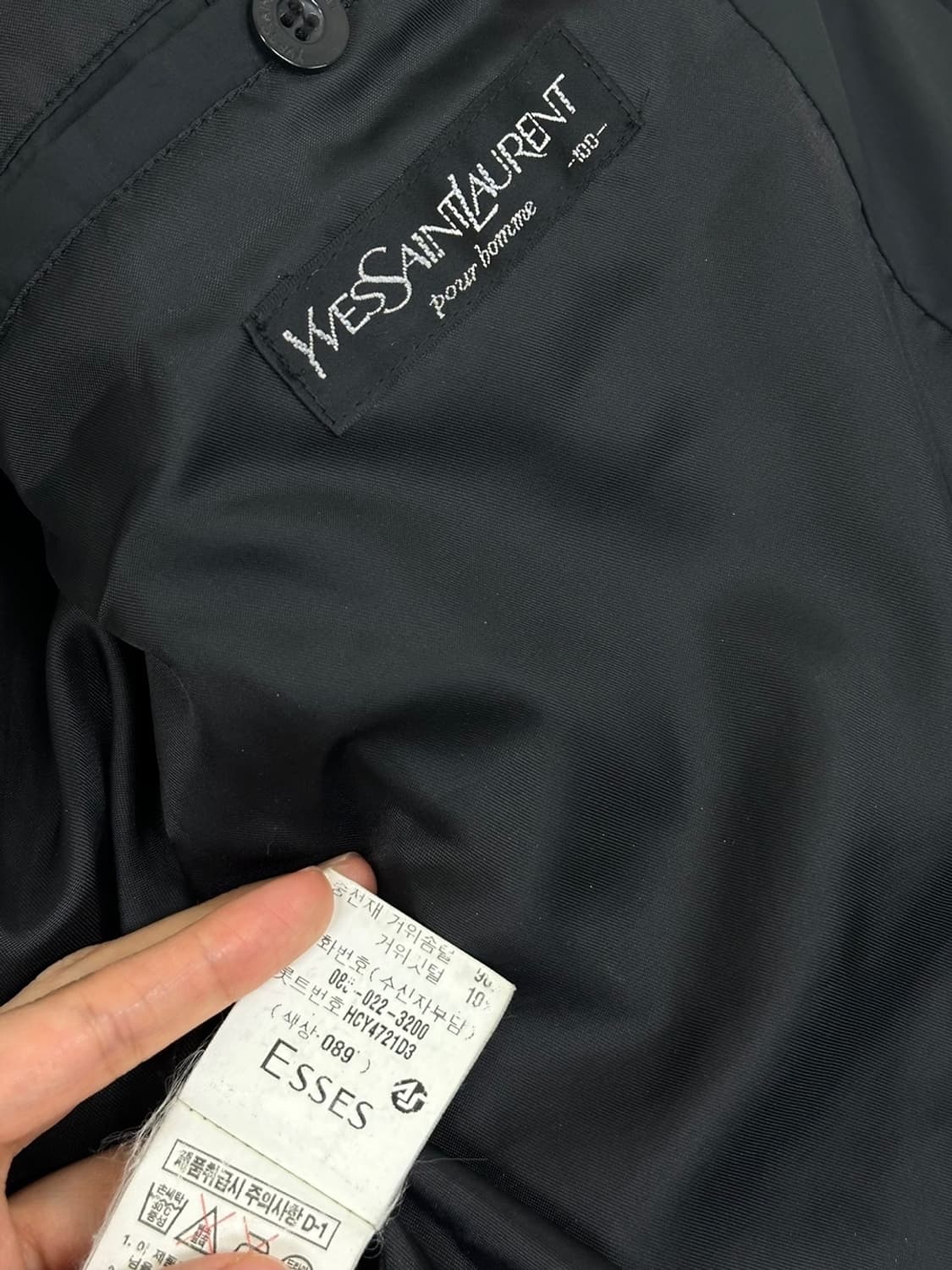 00s YSL 생로랑 구스다운 패딩조끼 블랙 (L) 상품이미지7