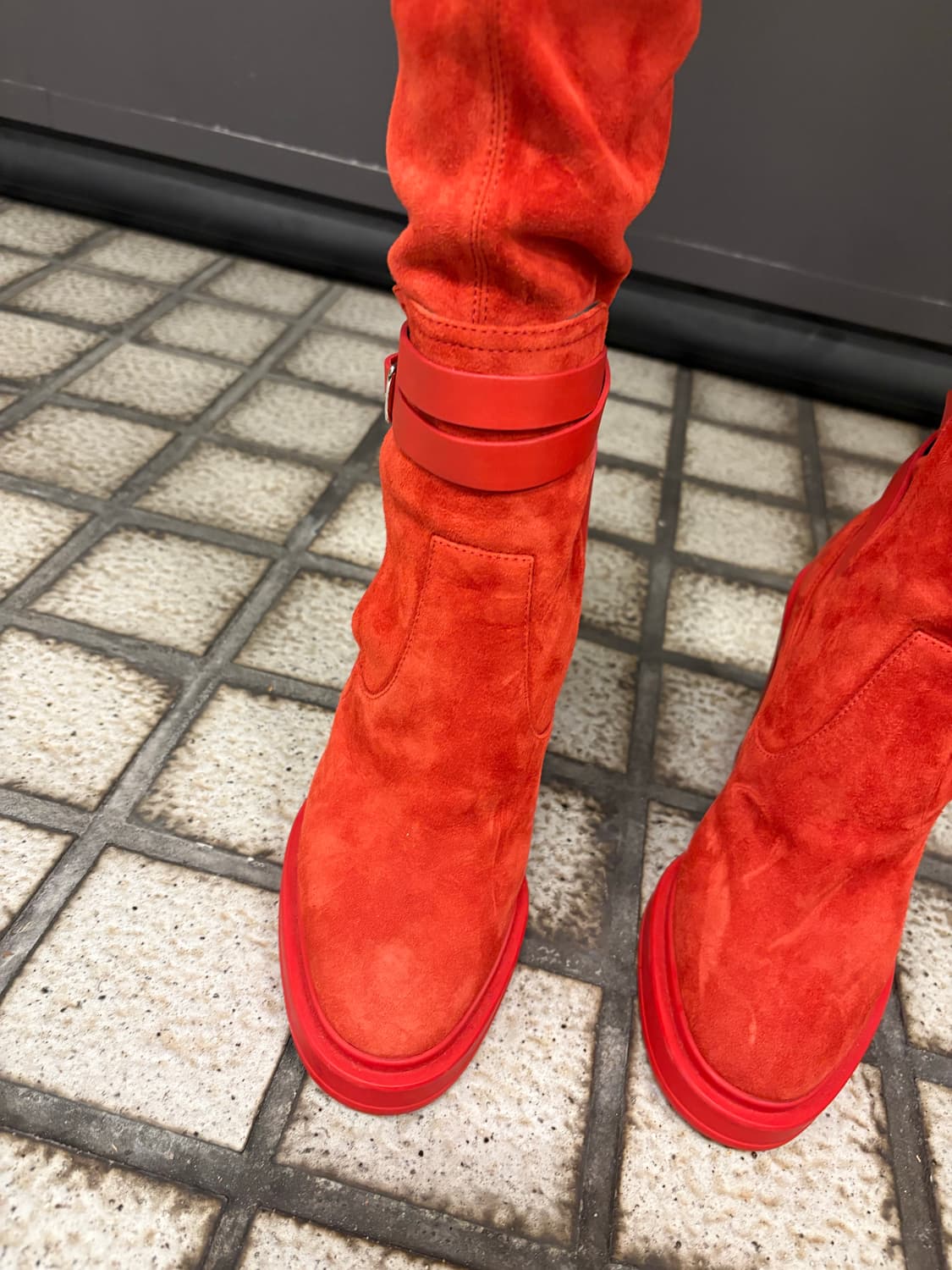 에르메스 Hermes 스웨이드 롱 부츠 240 정품 상품이미지3