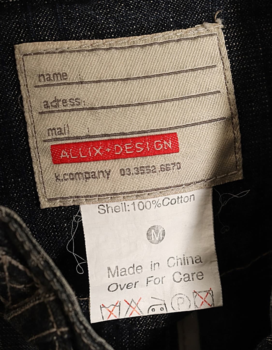 ALLIX+DESIGN Denim Rider Jacket 상품이미지8