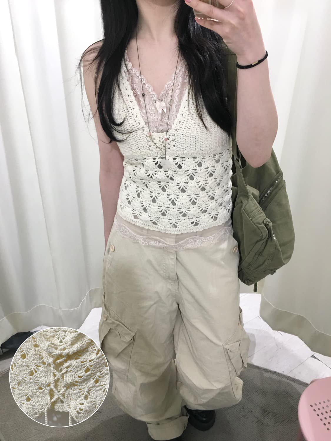 crochet halter top 상품이미지1