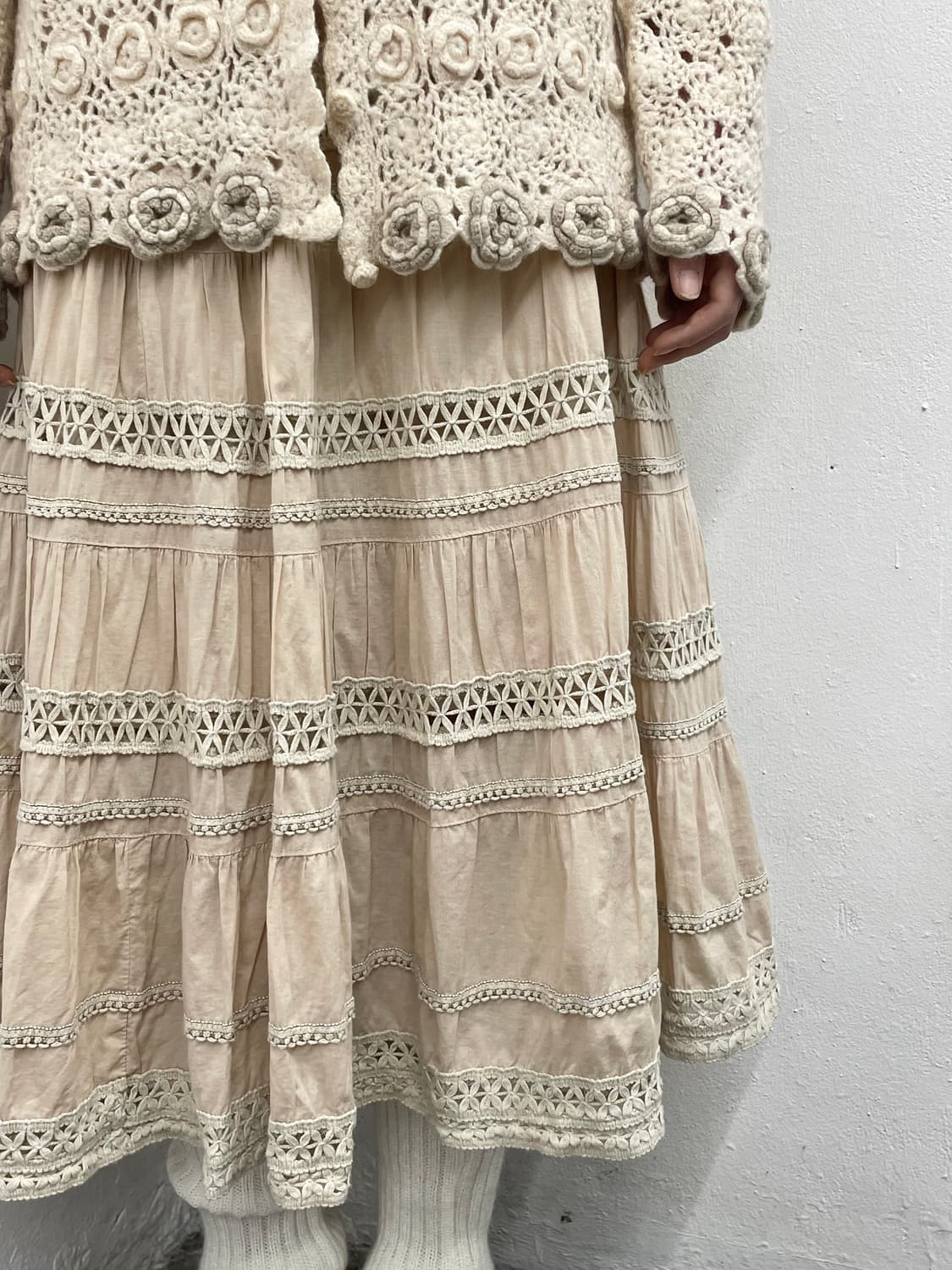 모리 크로셰 캉캉 스커트  상품이미지4