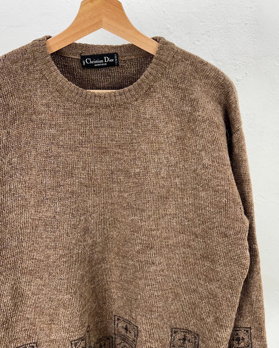 크리스찬 디올 브라운 페어 아일 니트 탑 스웨터 상품이미지3