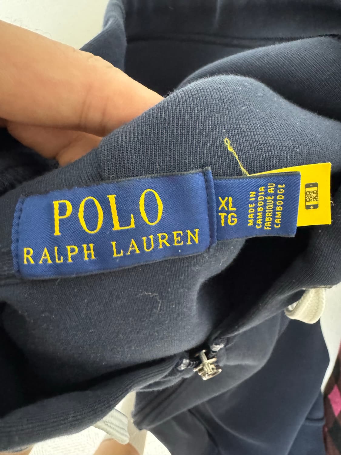 [정품] 폴로 네이비 후드집업 상품이미지2