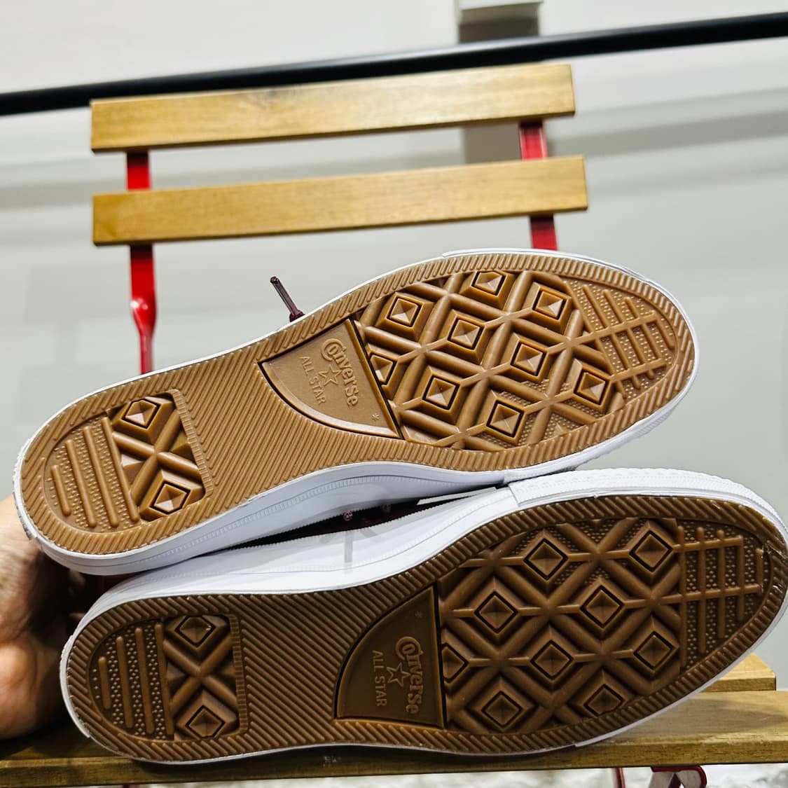 250) 컨버스 운동화 남녀 공용 신발 버거디 하이 스니커즈 상품이미지5