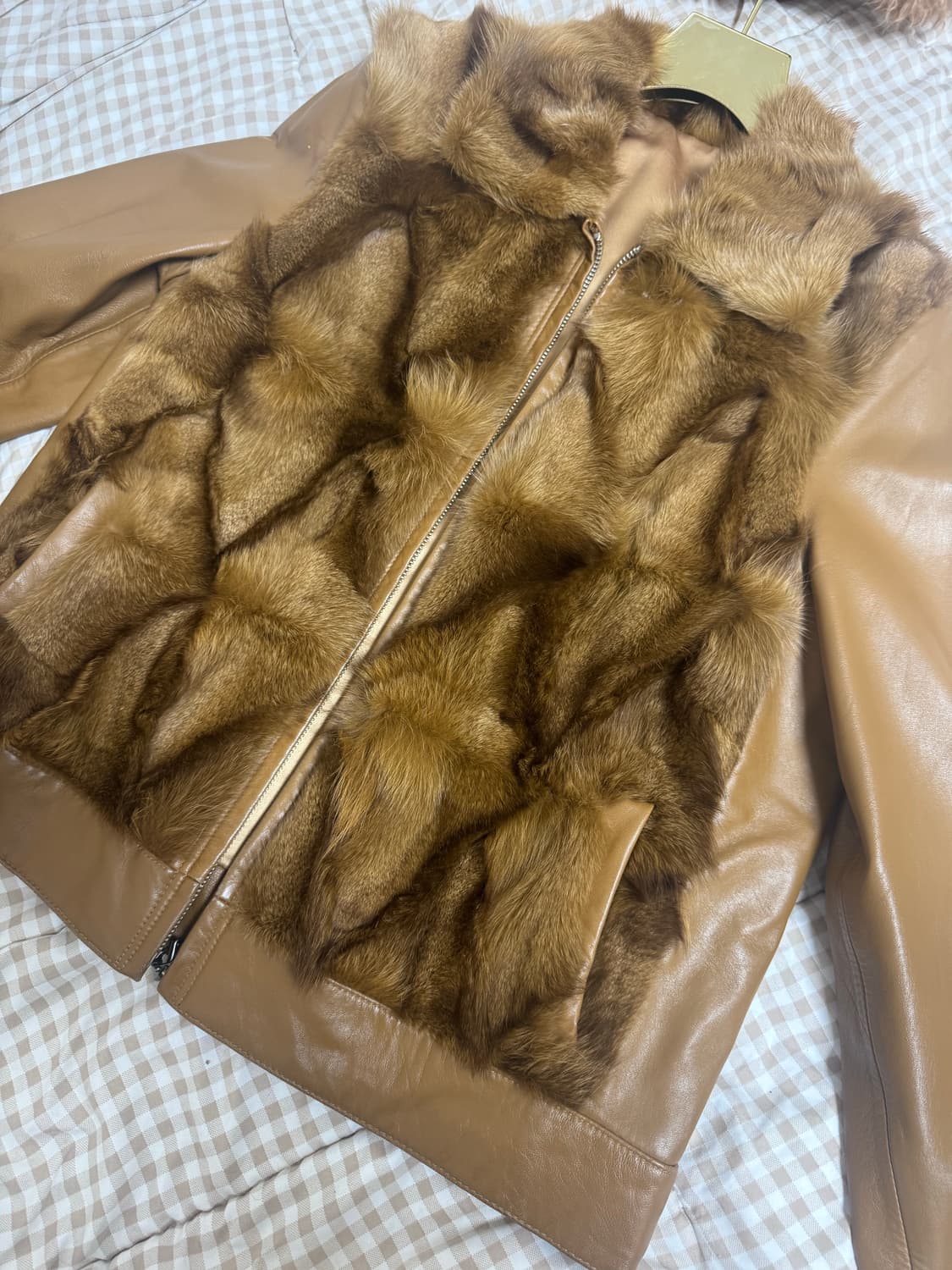 양가죽 폭스털 가죽자켓 상품이미지5