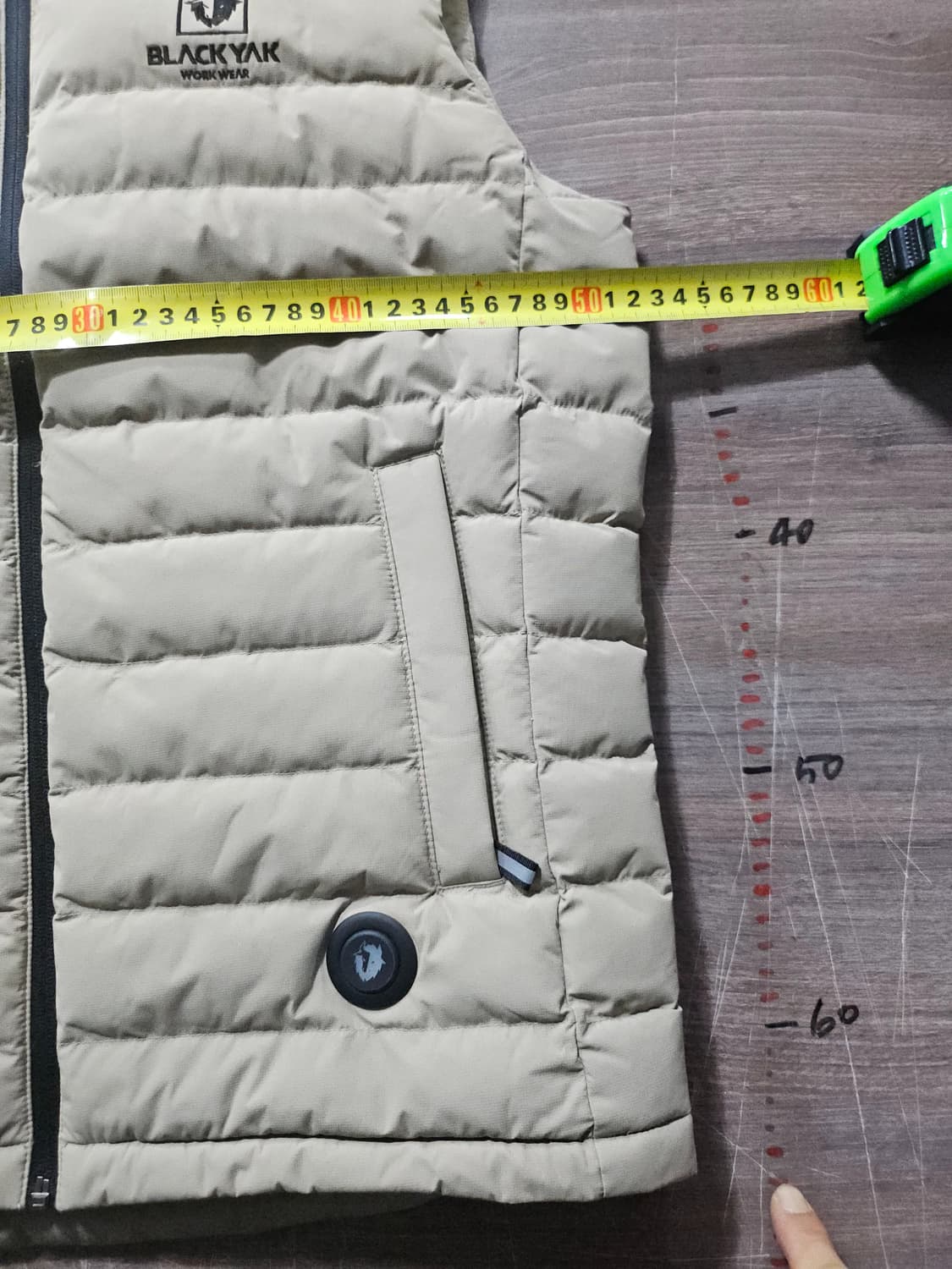 블랙야크 워크웨어 S-발열조끼 베이지  95 상품이미지7