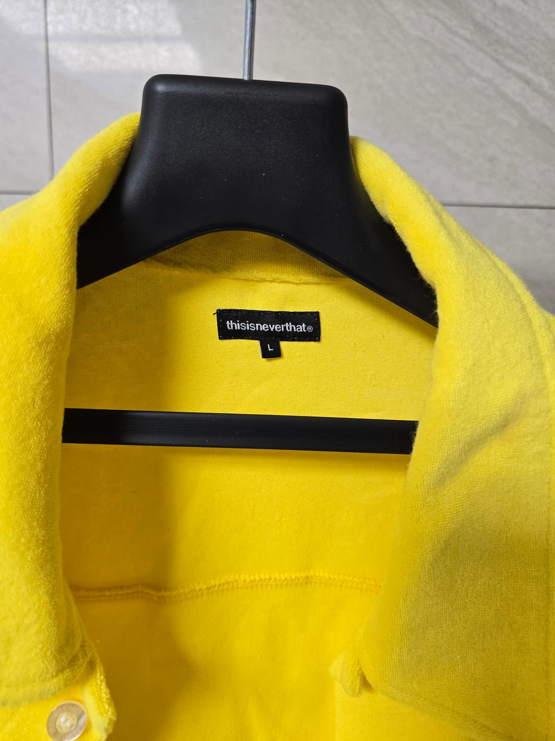 디스이즈네버댓 로고 옐로우 셔츠 XL 상품이미지3
