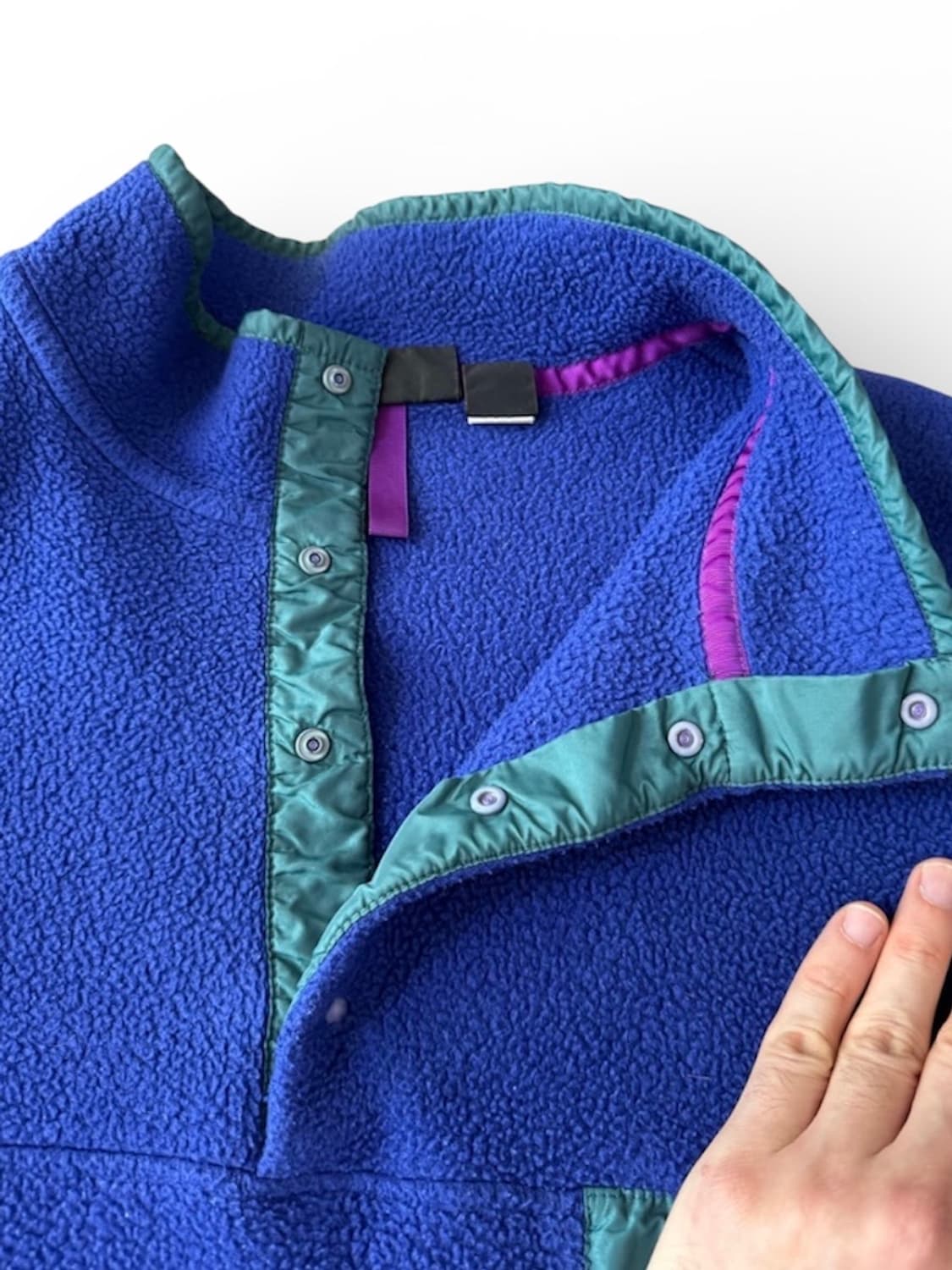 파타고니아 90s 신칠라 풀오버 XXL 퍼플 블루 상품이미지3