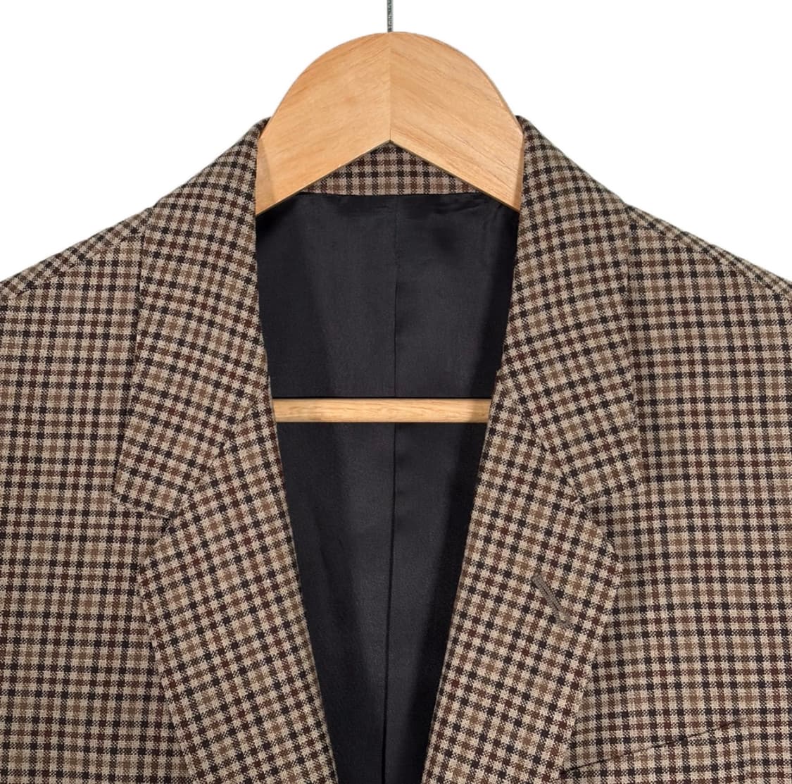 [38] 셀린느 22ss 여성 톰보이 울 깅엄 체크 블레이저 자켓 브라운 상품이미지4